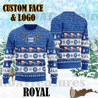 Personalized Custom Face & Logo 3d Ugly Christmas Sweater