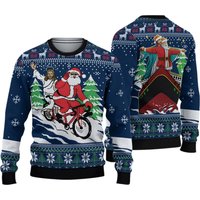 Jesus Santa Ugly Christmas Sweater, Jesus Christmas 3d Sweater