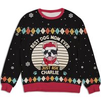 Personalized Sweatshirt For Best Dog Dads And Moms