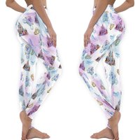 Watercolor Cinde Magic Castle Princess Mother's Day Legging