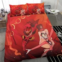 Hazbin Hotel Alastor Cosplay Bedding Set , Alastor Hazbin Bedding Set