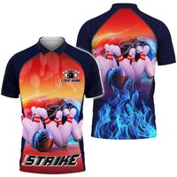 Bowling Love Shirt Bowling Strike Personalized Name 3d Polo Shirt