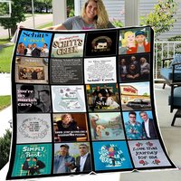 Schitt's Creek Tv Series Fleece Blanket, Tv Series Blanket, Schitt's Creek Blanket