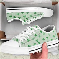 Lucky Clovers St. Patrick's Day Women's Low Top Sneakers