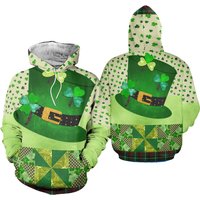 Unisex Cute Irish Patrick Day Sweatshirt Hoodie, Patrick Holiday Hoodie