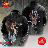 Bon Jovi 3d Hoodie S-5xl