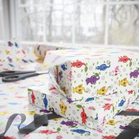 Pikmin Wrapping Paper | Olimar Gift Wrap | Glossy Finish | Gamer Girl Gift Wrap | Pikmin Wrapping Paper