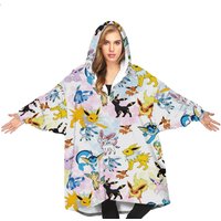 Cartoon Eevee Evolutions Oversize Blanket Hoodie