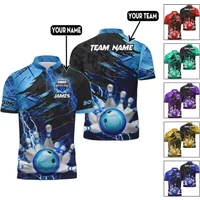 Personalized 3d Bowling Jerseys For Men, Custom Bowling Shirts For Men