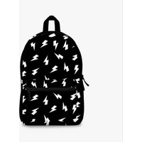 Black And White Lightning Thunder Bolt Pattern Backpack