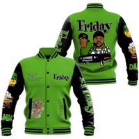 Air Foamposite One Volt Varsity Jacket, Friday Sneaker Stress Style Varsity Jacket