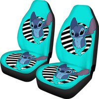 Stitchh Mermaid Swimming Lilo & Stitchh Ohana Gift For Fans Car Seat Covers