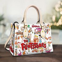 Fred Flintstone The Flintstones Cartoon Leather Handbag Lovers Gift