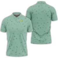 Masters Golf Polo Shirt 2025 Pga Performance Outdoors Shirt, Golf Polo Shirt Print