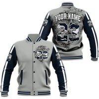 Dunkare Retro Georgetown 6s Varsity Jacket, Custom Name Number 23 5s All Over Print Baseball Jackets