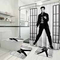 Famous Person Elvis Presley Bathroom Sets, Shower Curtain Sets