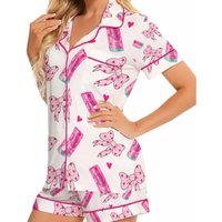 Alani Nu Pink Slush Energy Drink Short Pajamas Set