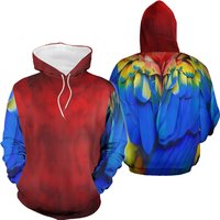 Parrot Cosplay 3d All Over Printed Unisex Hoodie, Parrot 3d Hoodie
