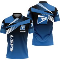 Personalized Postal Service Polo Shirt, United Sps 3d Printed Polo Shirt