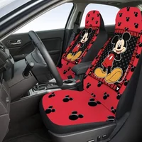 Never Too Old For Mickeyy Mouse Father's Day Gift Black & Red Car Seat Covers