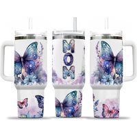 Mom Butterfly 40oz Quencher Tumbler Mom Floral Tumbler