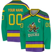 Custom Name Mighty Ducks Movie Hockey Jersey
