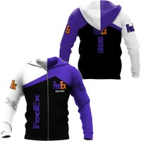 Personalized Fedex Hoodie, Fedex Ground 3d Printed Zip Hoodie