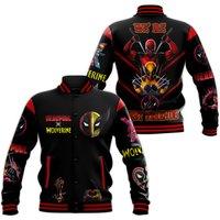 Wolverine And Deadpooll Baseball Jacket