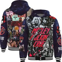 Mötley Crüe Rock Legends Hooded Varsity Jacket, Fan Gifts