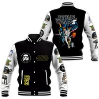 Starr Warss Characters Baseball Jacket