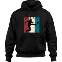 Soccer Player Vintage Distressed Football Pullover Hoodie