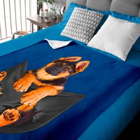 Pocket German Shepherd Puppy! Dog Baby Blanket