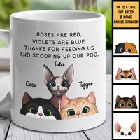 Violets Are Blue Thanks For Scooping Up Our Poo Personalized Mug