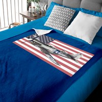 P-51 Mustang Usaf Usaaf Ww2 Wwii Fighter Plane Aircraft - P 51 Mustang - Baby Blankets