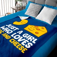 Just A Girl Who Loves Mac And Cheese Baby Blankets