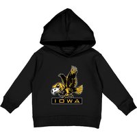Vintage Hawkeye Mascot Herky - Iowa - Kids Pullover Hoodies
