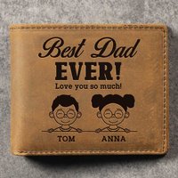 We Love You So Much - Personalized Bifold Wallet - Gift For Dad