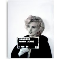 Marilyn Monroe's Mugshot Canvas
