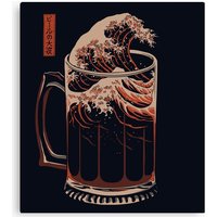 The Great Wave Of Beer Canvas