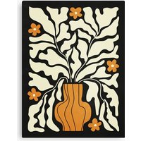 Golden Vase 02 | Summer Bloom: Matisse Night Edition Canvas