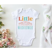 Little Wildflower Onesie, Cute Baby Onesie