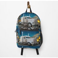 Nice White Peterbilt Backpack