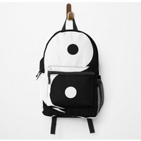 Yin Yang Black And White Backpack