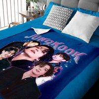 Korean K-pop Jungkook Vintage Style Baby Blanket
