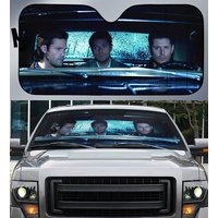 Supernatural Movie Car Sunshade, Sam Winchester Dean Winchester Castiel Car Sun Shade