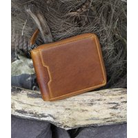Zip Around Tan Leather Wallet Rfid Men's Zip Around Tan Leather Wallet Rfid Men's