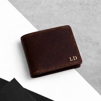 Men's Brown Leather Rfid Trifold Wallet Men's Brown Leather Rfid Trifold Wallet
