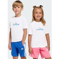 adidas Playera Graphic Summer Adventures Para Niños Blanco - Niño