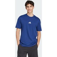 adidas Playera de Tejido de Punto Jersey Essentials Con Logo Pequeño Dark Azul - Hombre