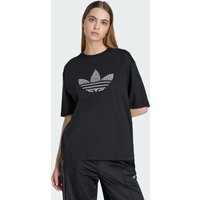 adidas Playera Pearl Trifolio Negro - Mujer